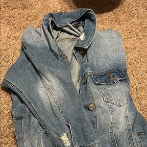 Denim Hooded Jacket